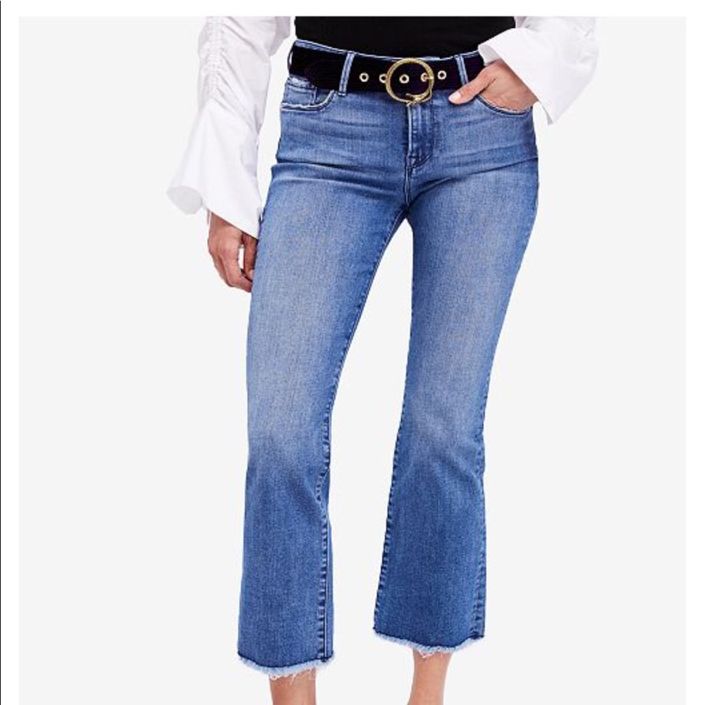 Free People straight leg Capri Jeans
